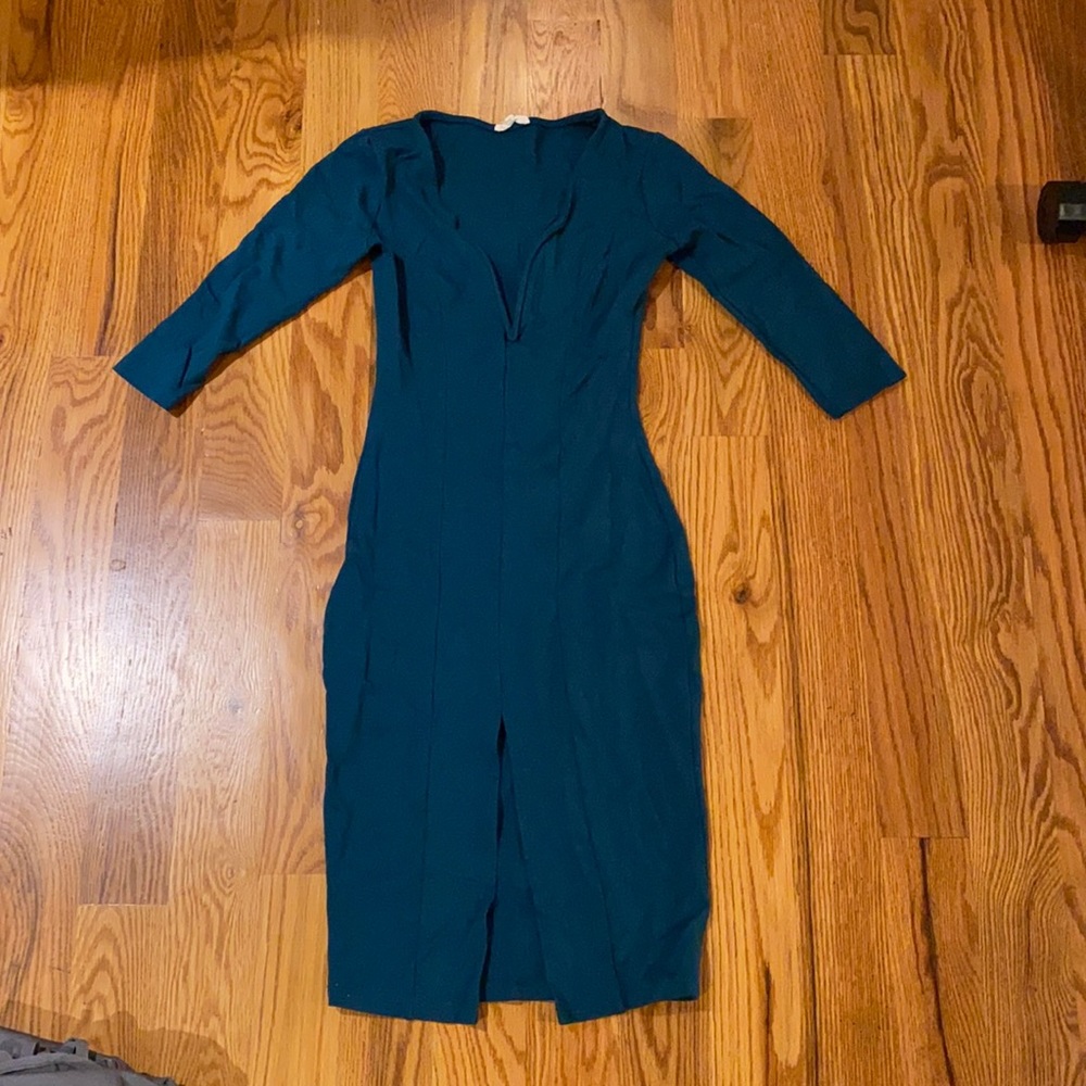 Love Culture quarter sleeve bodycon dress